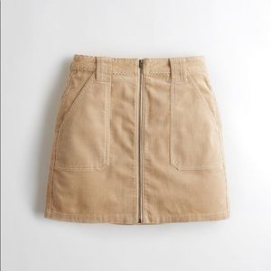 hollister ultra high-rise corduroy skirt